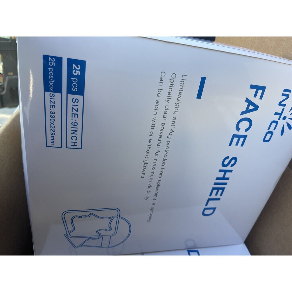 (25-Pk) Intco Reusable Face Shield 9-In