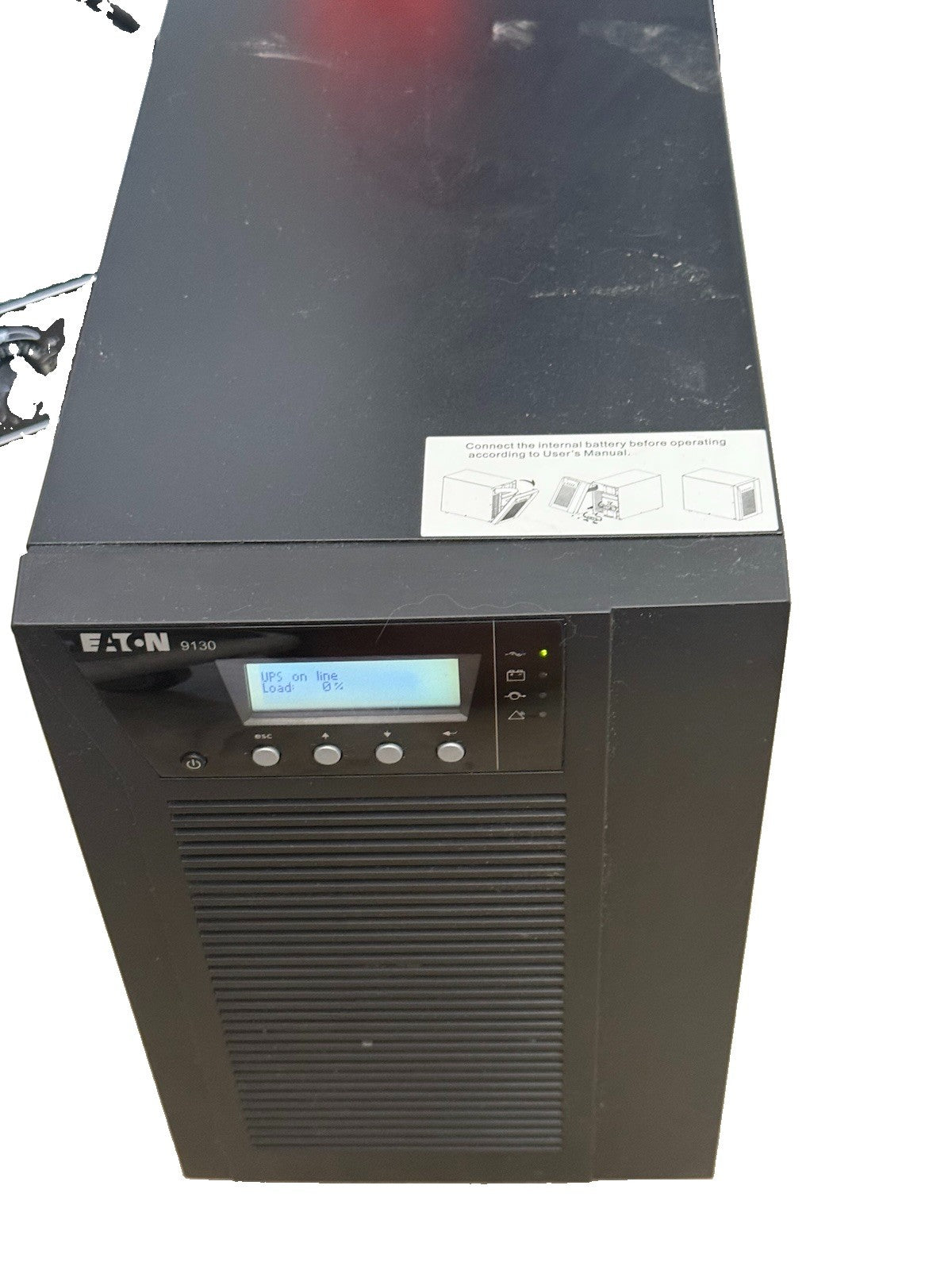 Eaton OCD9130L2000T-XL Powerware 9130 Tower UPS 1500VA 6 Outlet w Battery TESTED
