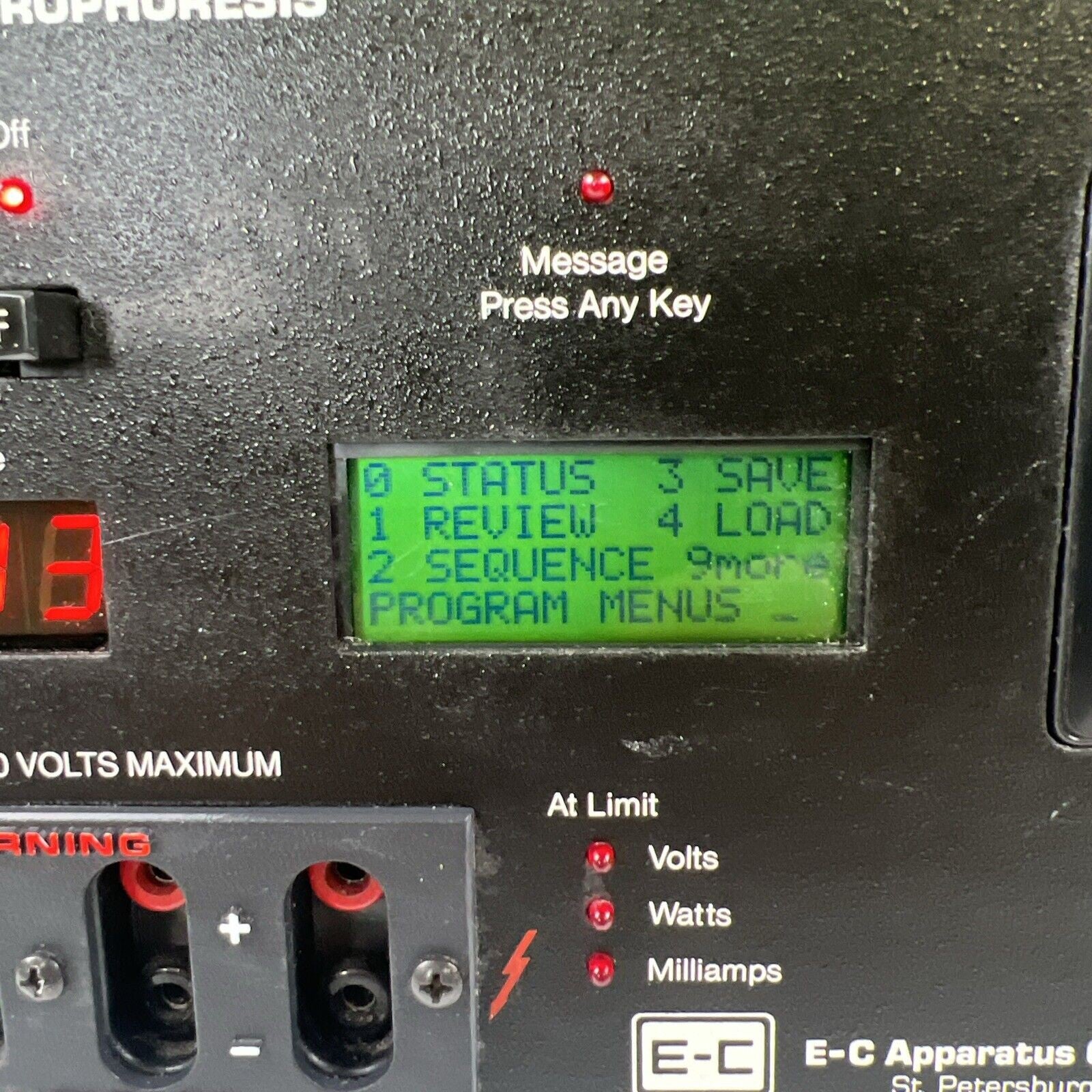 E-C Apparatus Corporation EC-703 Electrophoresis Power Supply
