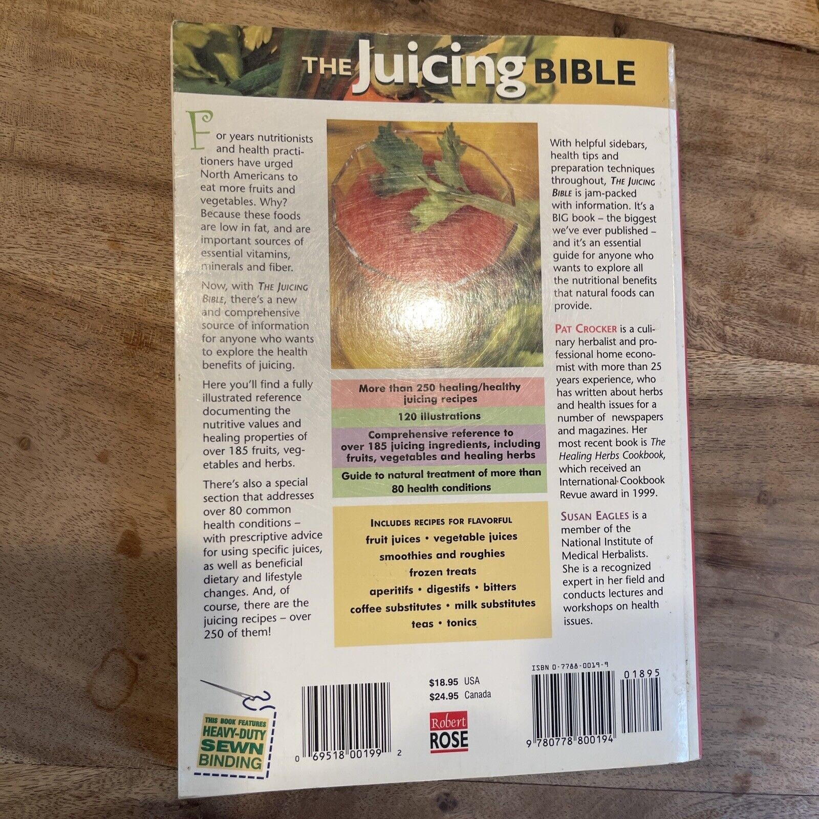The Juicing Bible By Pat Crocker, Susan Eagles. 069518001992