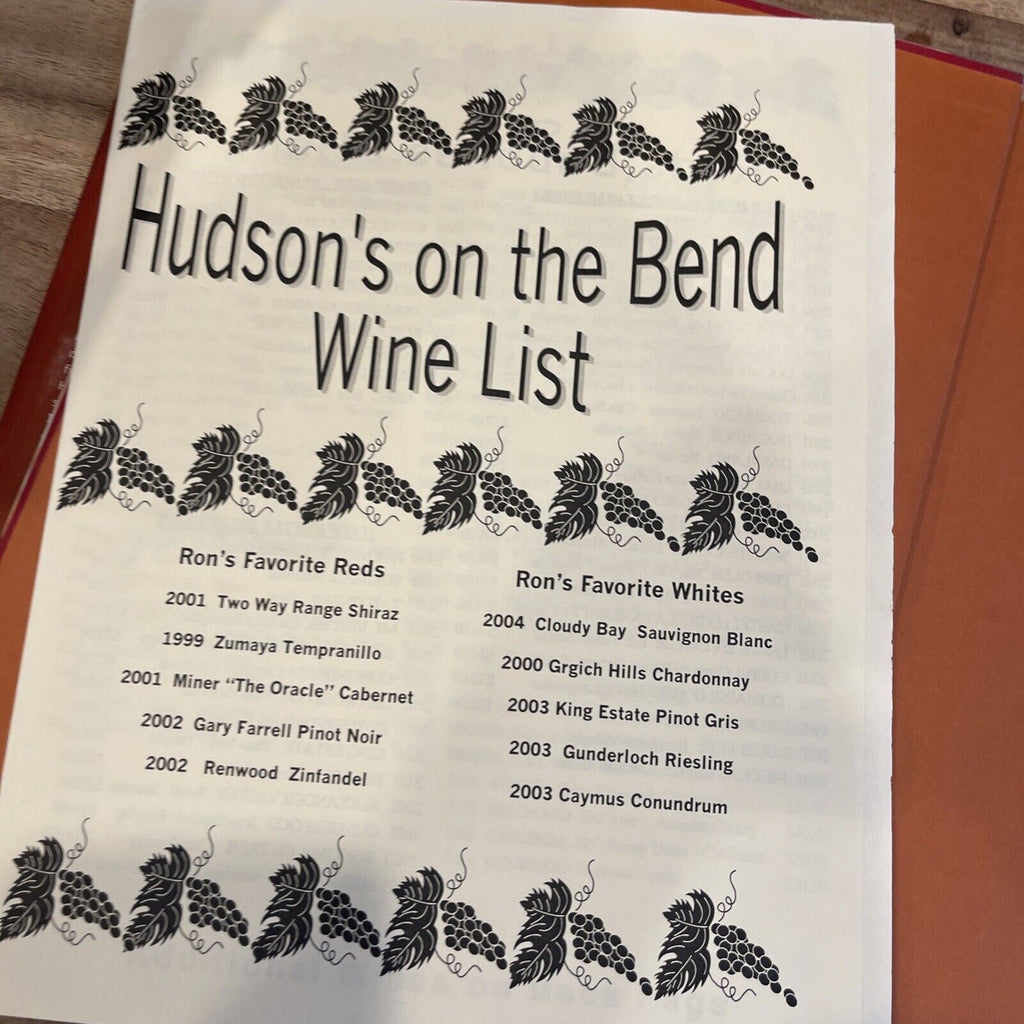 AUTOGRAPH, Cooking Fearlessly : Recipes and Other from Hudson's on the Bend