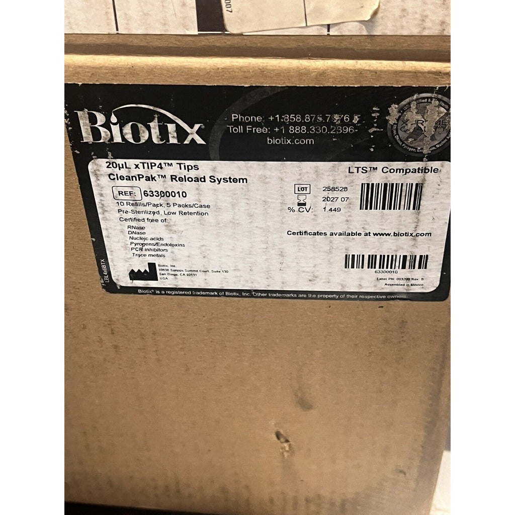 BIOTIX 20μL XTip4 Sterile Racked Pipette Tips for Rainin LTS 63300005