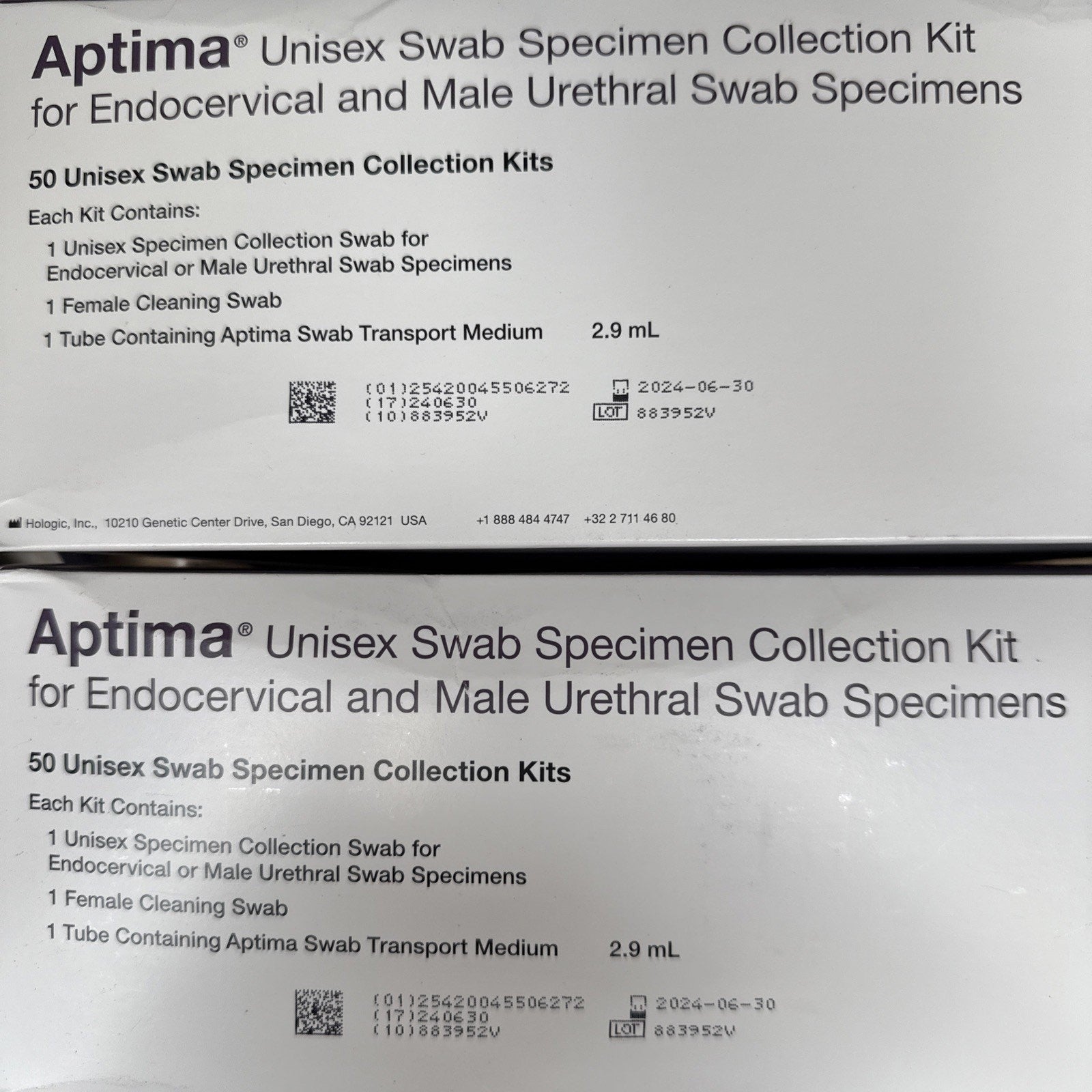 Aptima Unisex Swab Specimen Collection Kit (EXPIRED 2024)