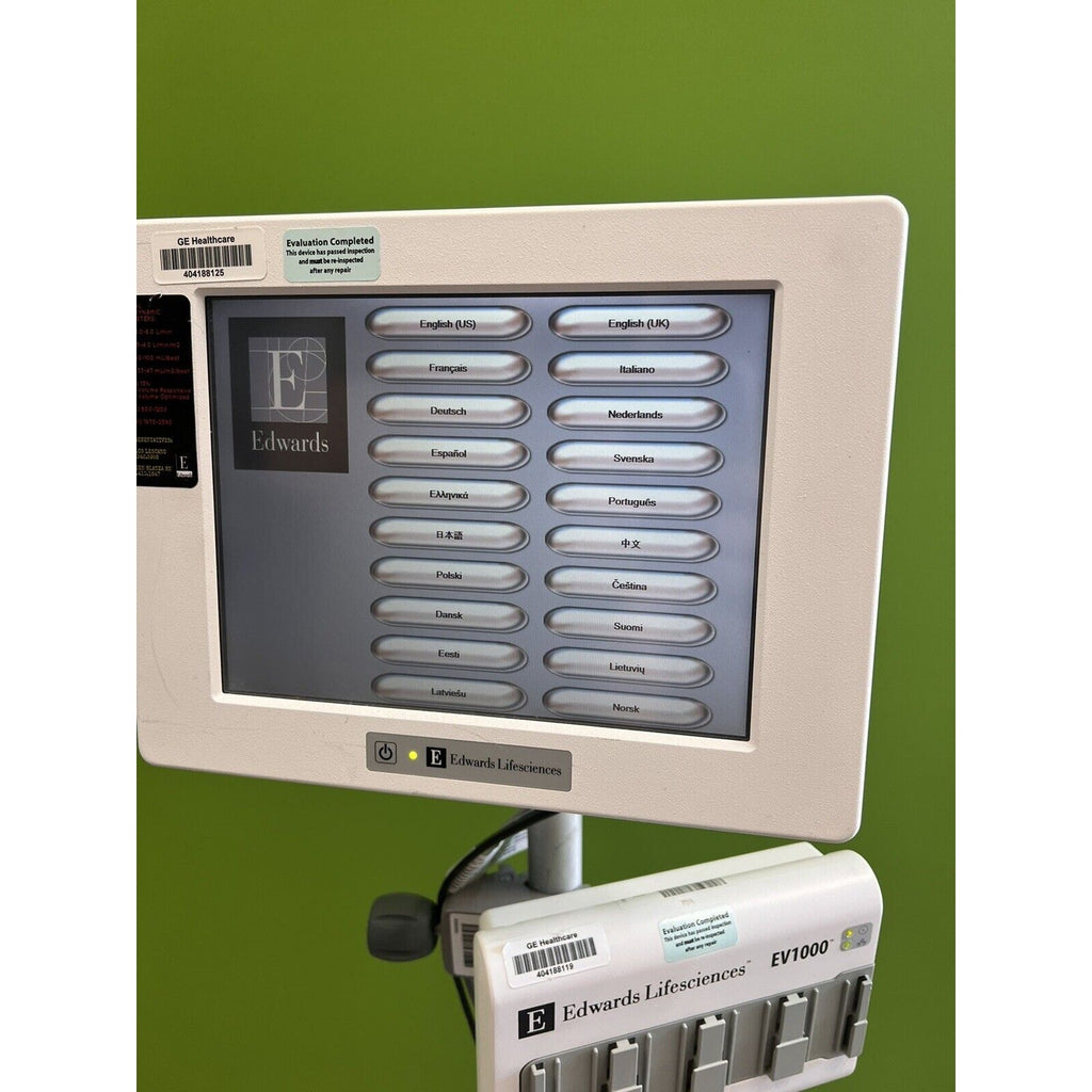 Edwards Lifesciences Cardiac Output Monitor, EV1000M, EV1000DB, EVPMP Pump Unit