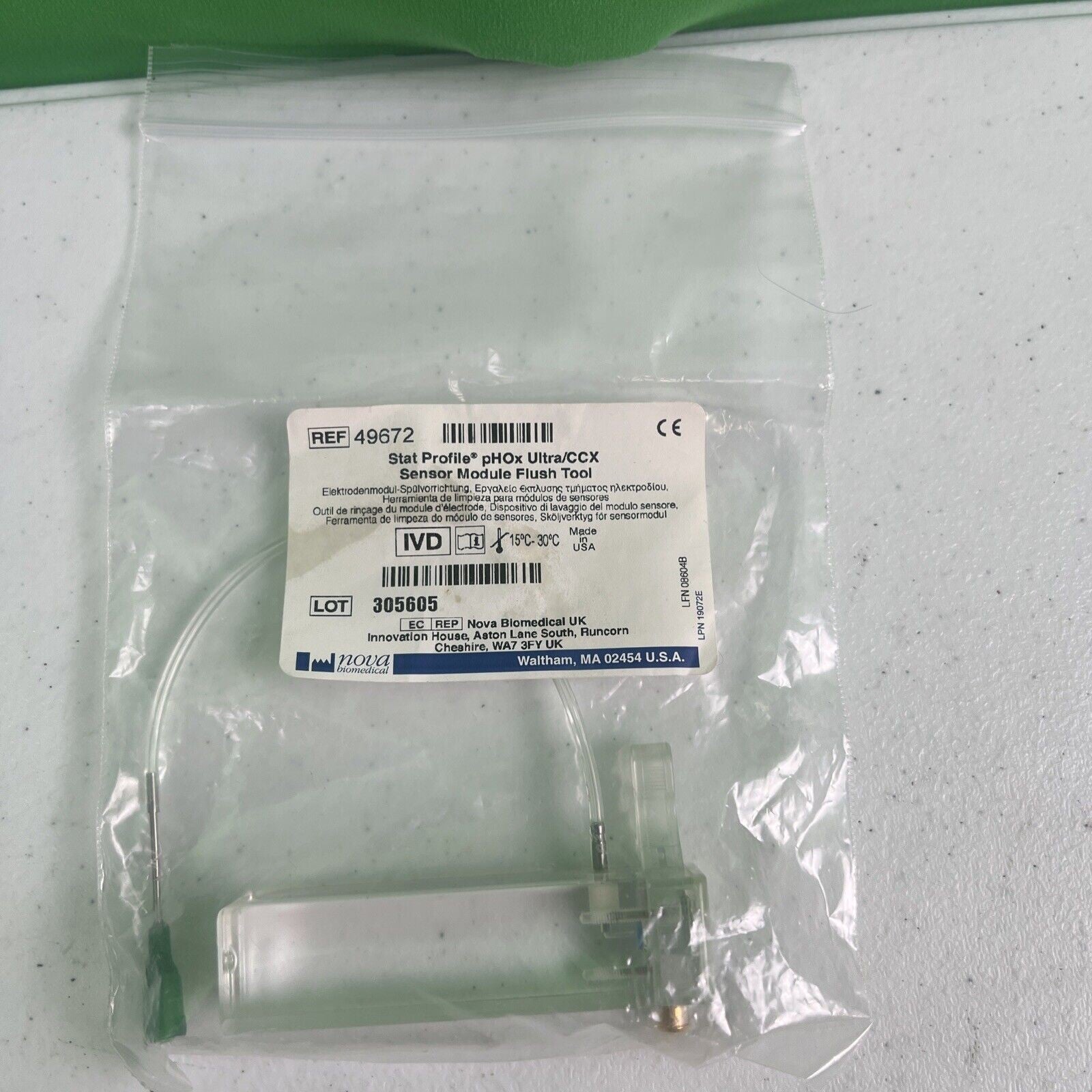 Nova Biomedical Stat Profile pHOx/ULTRA/CCX/Sensor Modular flush Tool, 49672