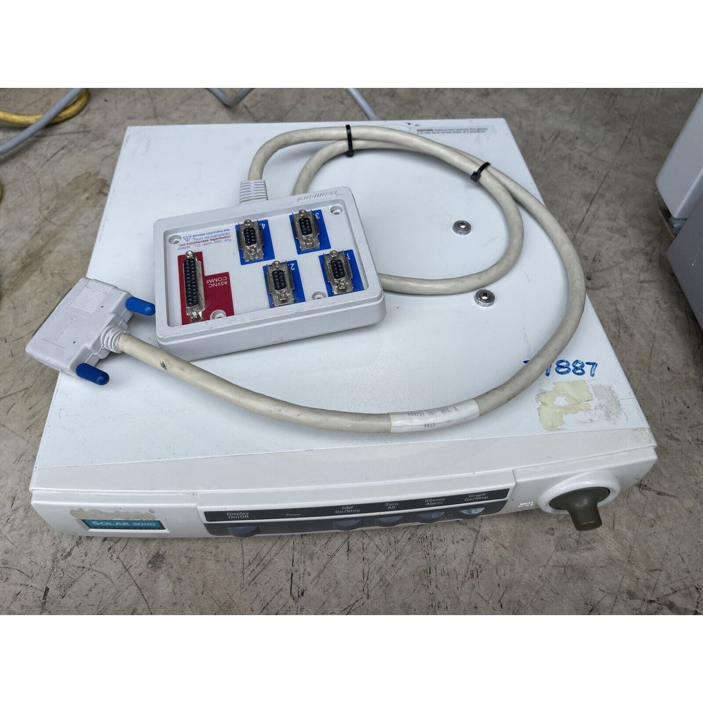 Marquette Medical Solar 8000 Patient Monitor System Console & Tram Net Plus More