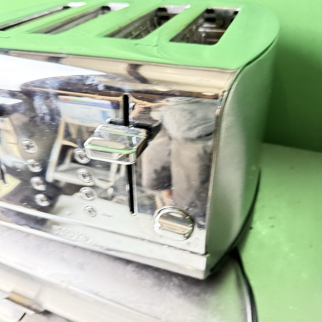 Krups KH734D50 4 Slice Wide-Slot Breakfast Toaster Silver - Bread /Bagels
