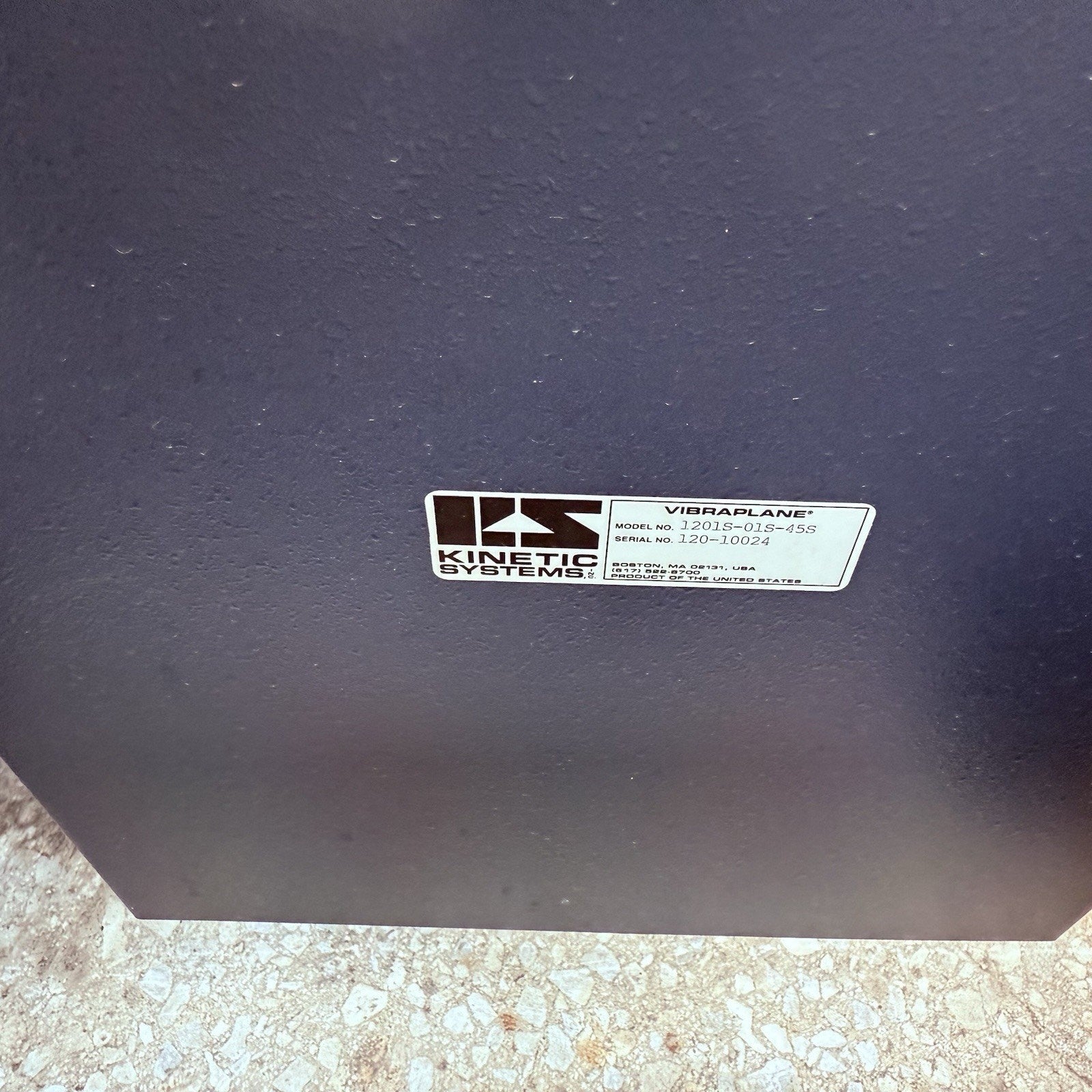 Kinetic Systems Vibraplane Table 1201S-01S-45S