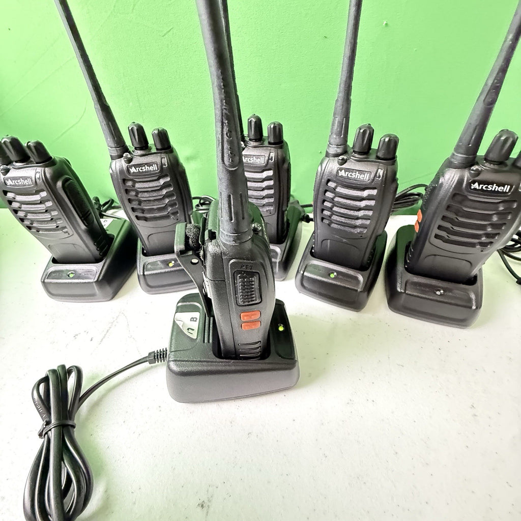 Arcshell Two-Way Radios AR-5 w/ Cradles and Chargers - Tested