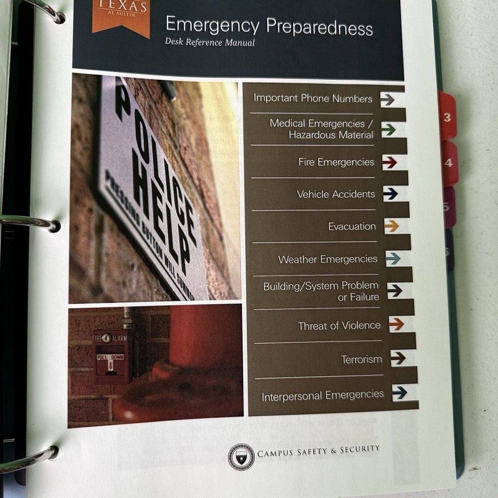 College Facilities Services Emergency Management Plan, Sample