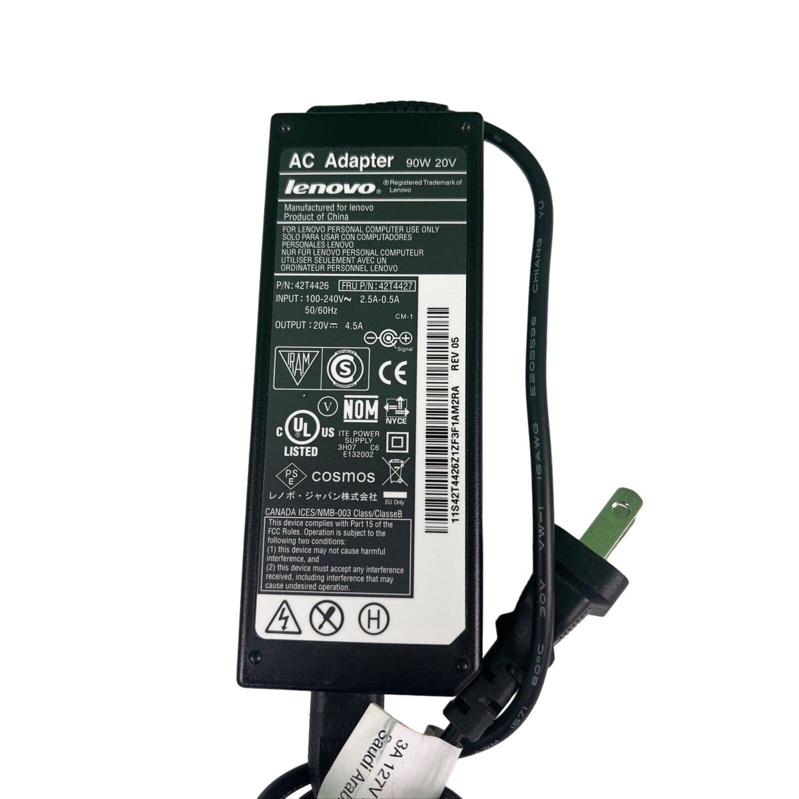 Genuine Lenovo Thinkpad Laptop Charger AC Adapter Power Supply 90W 20V 4.5A OEM