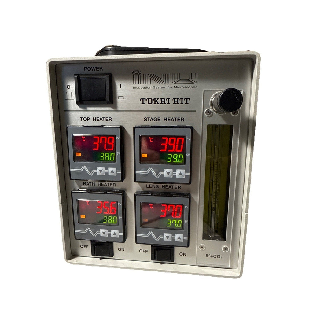 INU INCUBATION SYSTEM FOR MICROSCOPES TOKAI HIT MODEL INU-ONICS-F1 With Adaptor