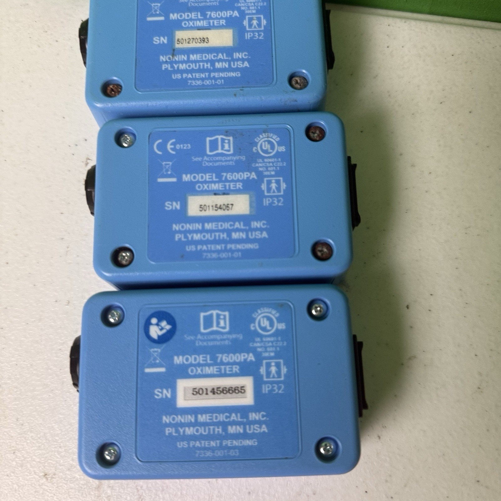 Nonin Medical Equanox Advance Sensor 7600 Oximeter 8004CA 7600PA