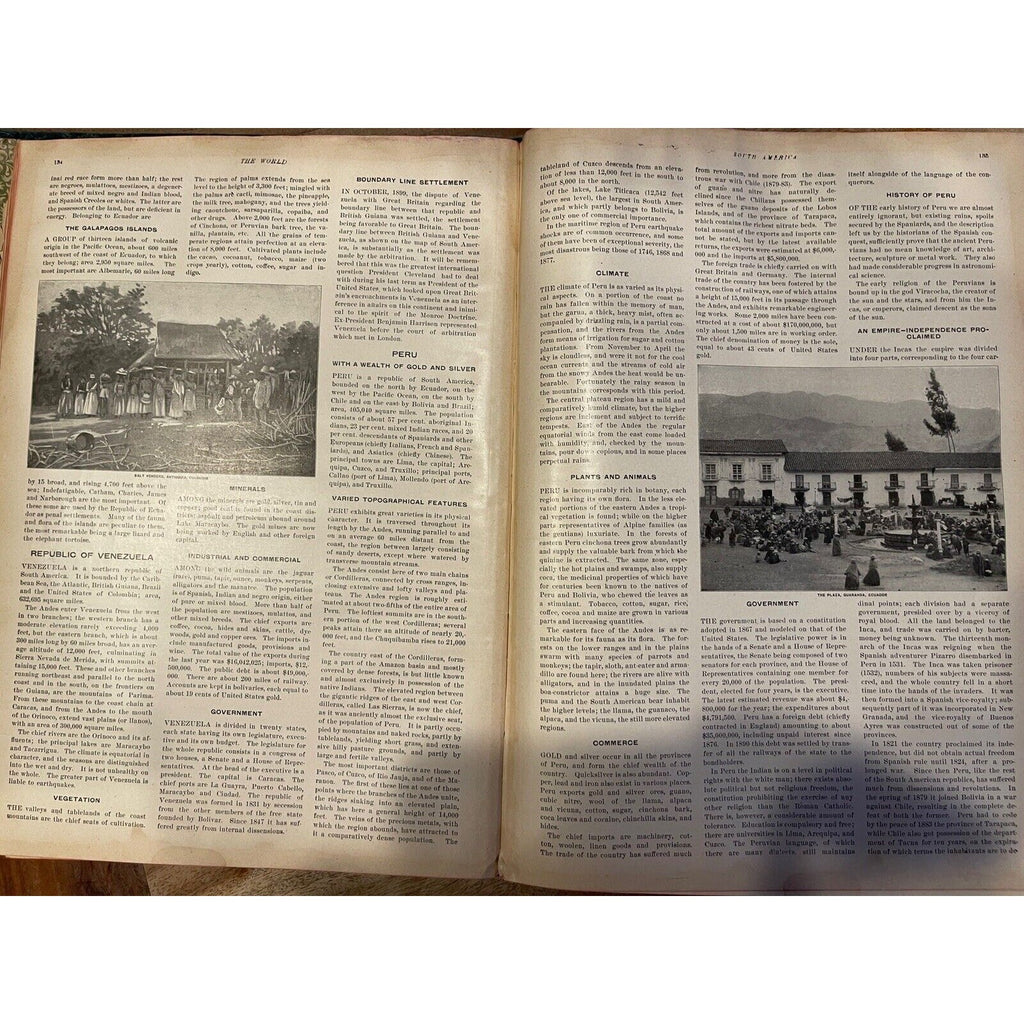 MONARCH STANDARD ATLAS of the Commercial, Geographical & Historical World 1906