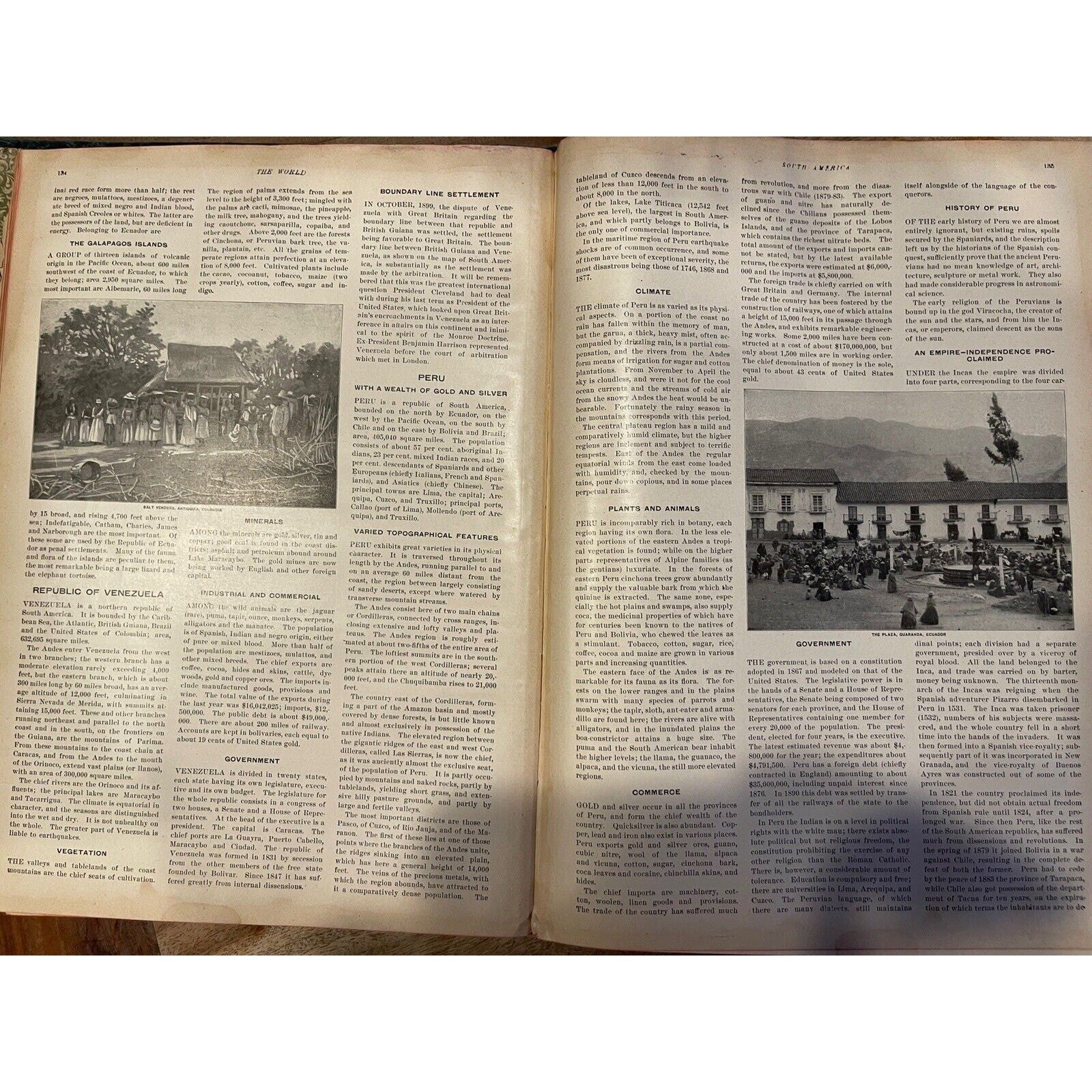MONARCH STANDARD ATLAS of the Commercial, Geographical & Historical World 1906