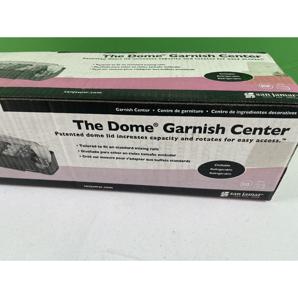 San Jamar BD4023S The Dome Garnish Center - 5 Trays - Parties Bar. BRAND NEW