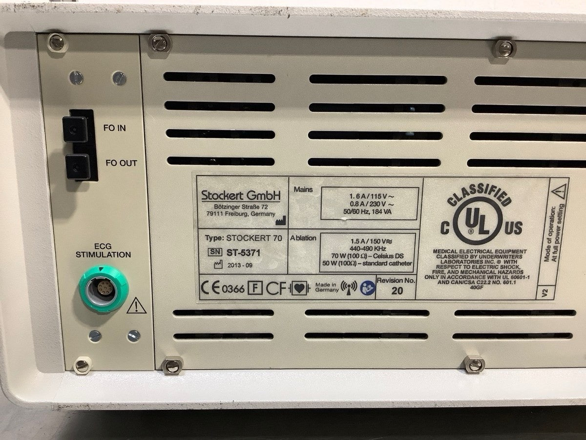 Biosense Webster Stockert 70 radiofrequency Ablation Generator