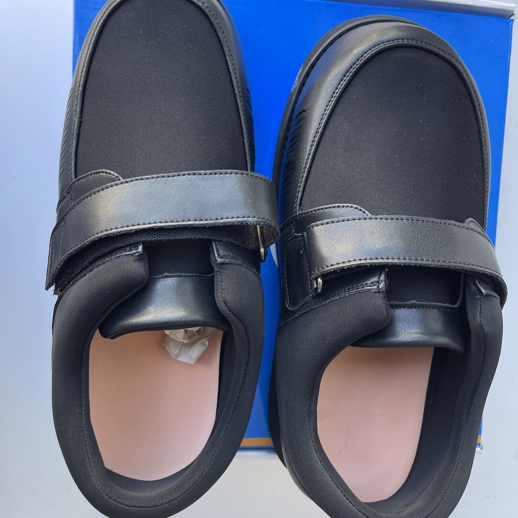 MT. EMEY Men's Bunion Edema Diabetic Shoes 728-E Black Size 14 (A118)