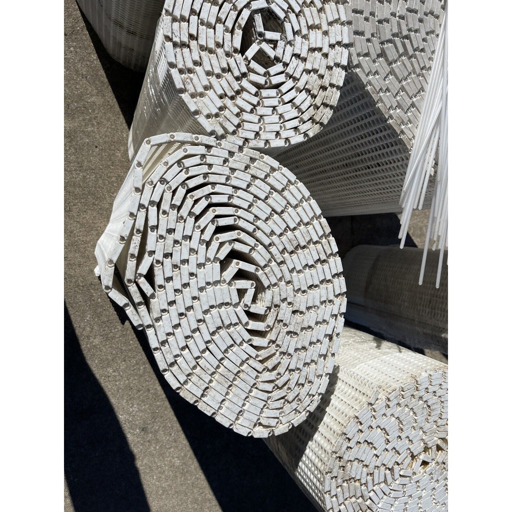 Multiple Conveyor Belts, x 24 in, Incline, Herringbone Pattern. With Pins