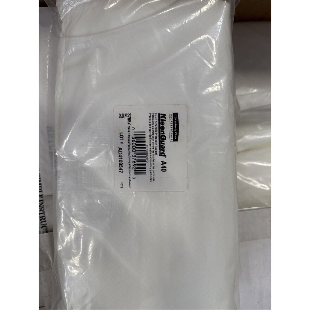 KleenGuard 37692 A40 Elastic-Cuff Ankles Coveralls - 3XL, White (20/Carton) New