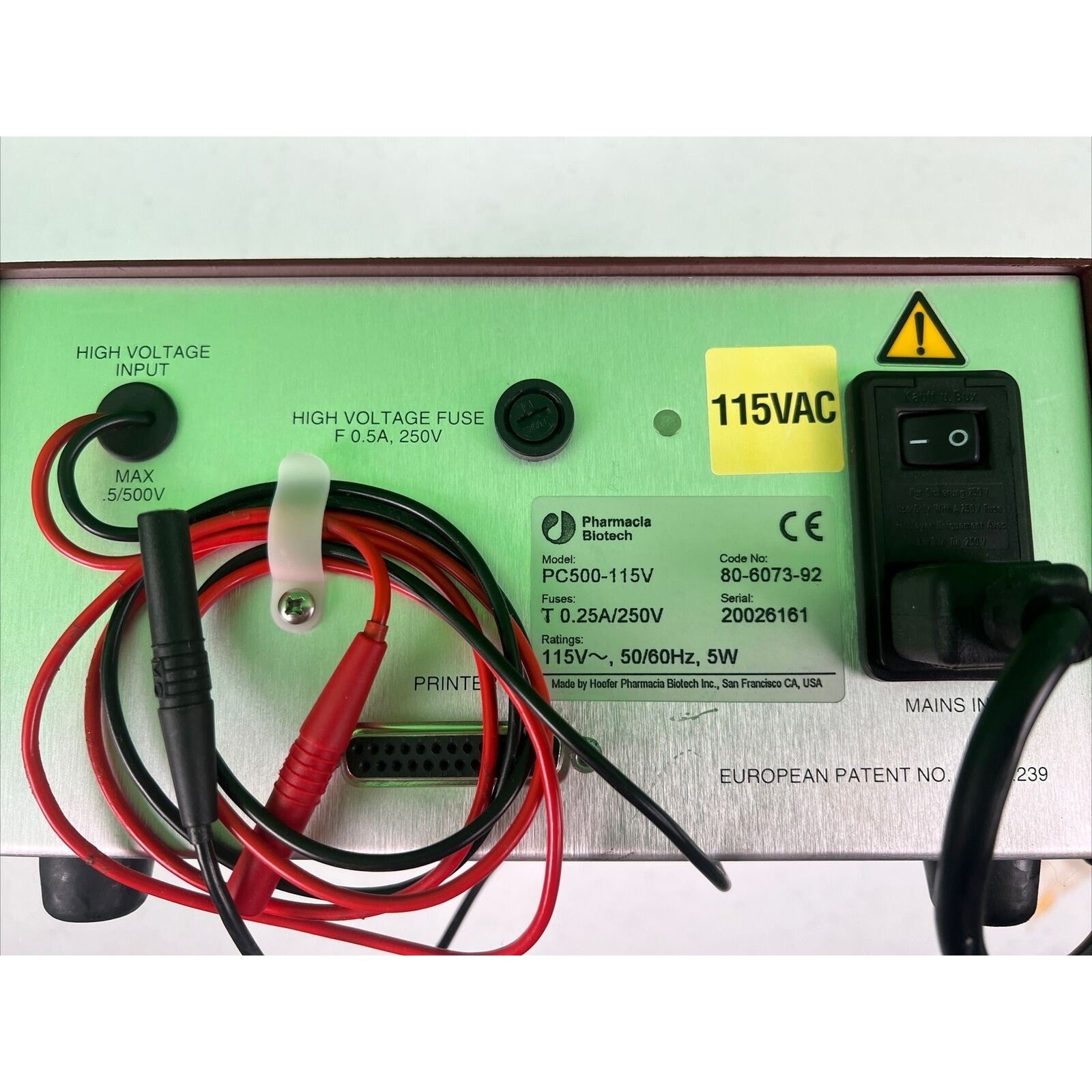 Hoefer PC500 Switchback Pulse Controller Lab