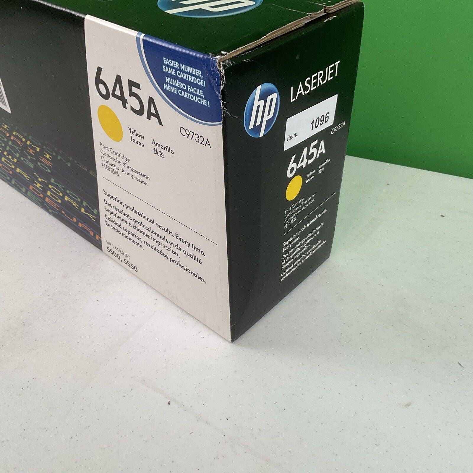 GENUINE Hewlett Packard 645A YELLOW C9732A FOR HP 5500 5550