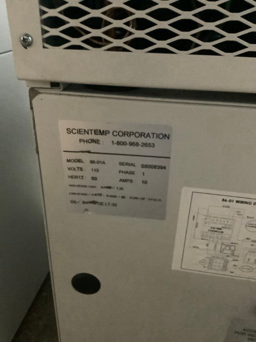 Scientemp 86-01A Ultra Cold Countertop Freezer (-45 C~-86 C) Tested working