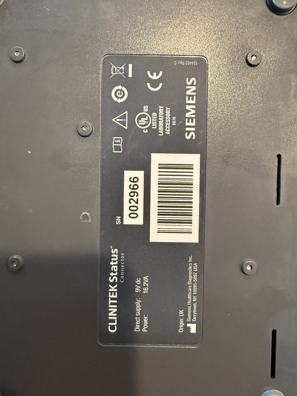 Siemens 10379675 Clinitek Status + Urine Analyzer, 10376323 Connector Power Supl