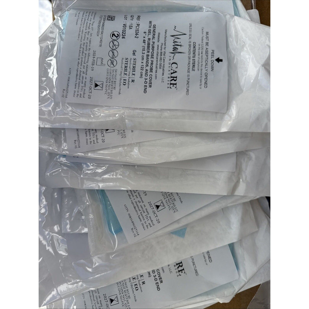 Vital Care Industries General Purpose Probe Cover 6" x 48" PC1924-2, 11 count