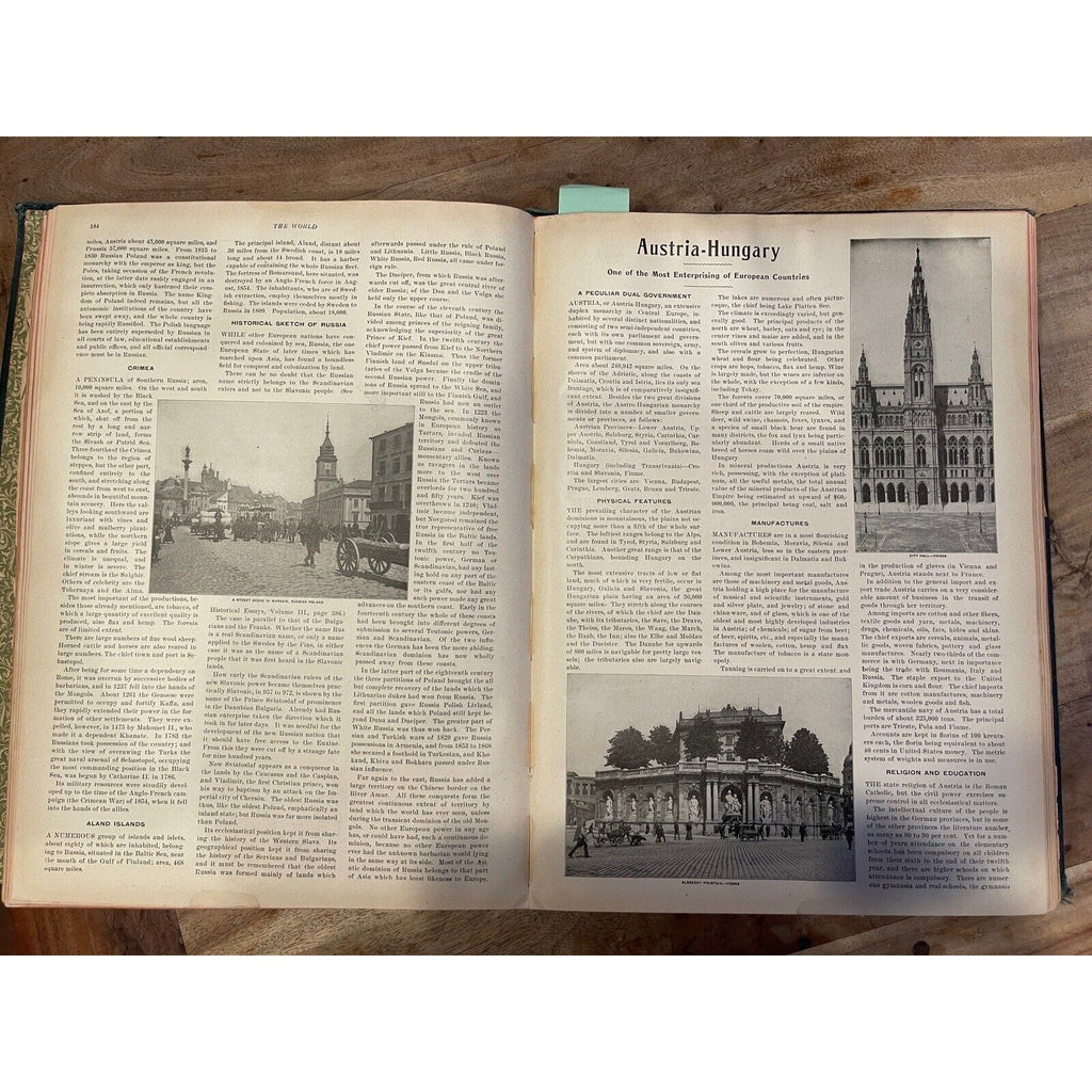 MONARCH STANDARD ATLAS of the Commercial, Geographical & Historical World 1906