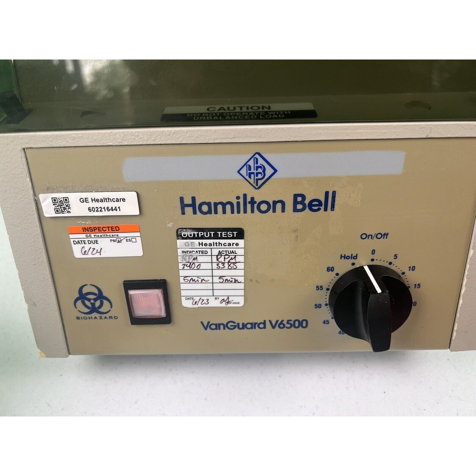 Vanguard Hamilton V6500 Compact Centrifuge. Tested Work Well