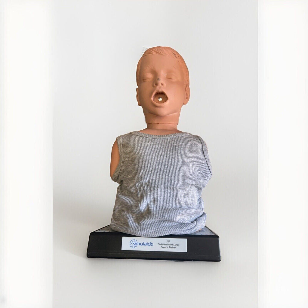 Simulaids Child Heart and Lungs Sounds Auscultation Trainer With Remote. TESTED