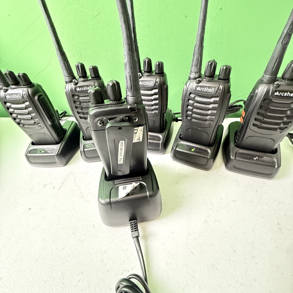 Arcshell Two-Way Radios AR-5 w/ Cradles and Chargers - Tested