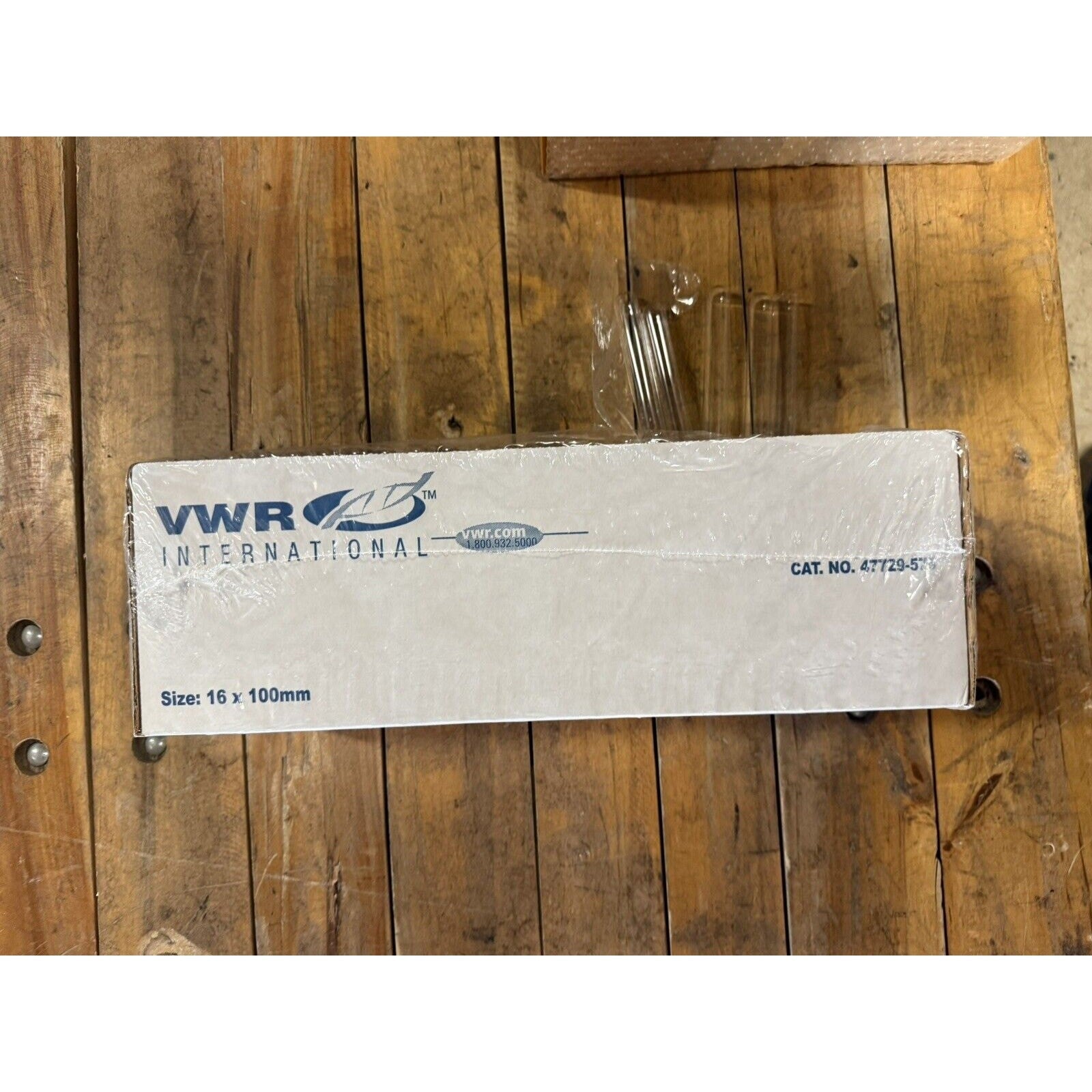 VWR 47729-576 Culture Test Tubes Disposable Borosilicate Glass 16X100MM Box 250