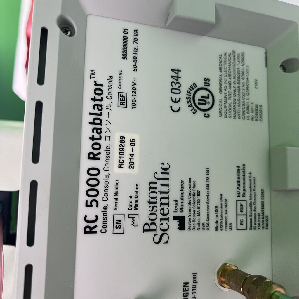 Boston Scientific RC5000 Console W/ Foot Control Air
