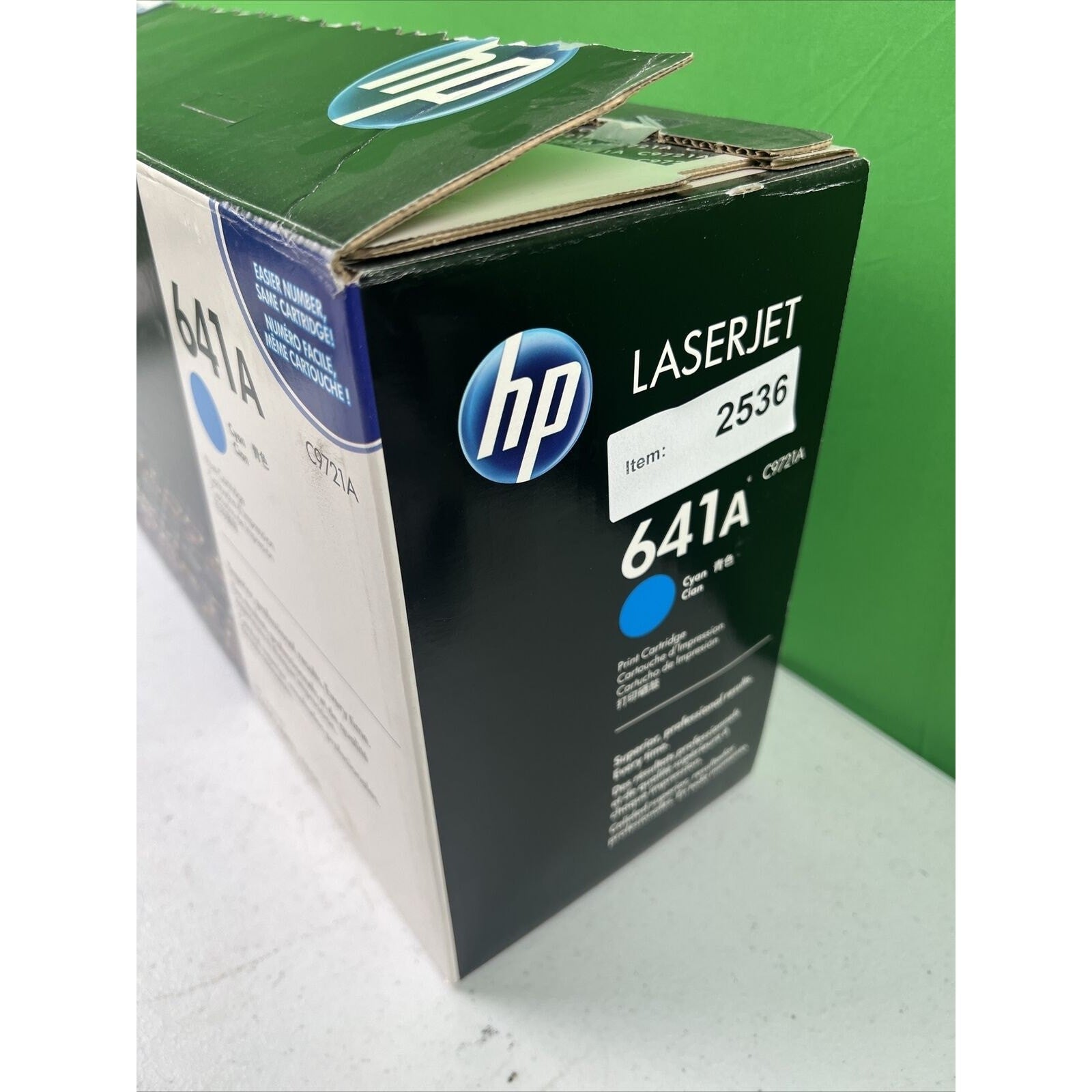 HP C9721A 641A Cyan Toner Cartridge for LaserJet 4600 4610 4650 Genuine!!