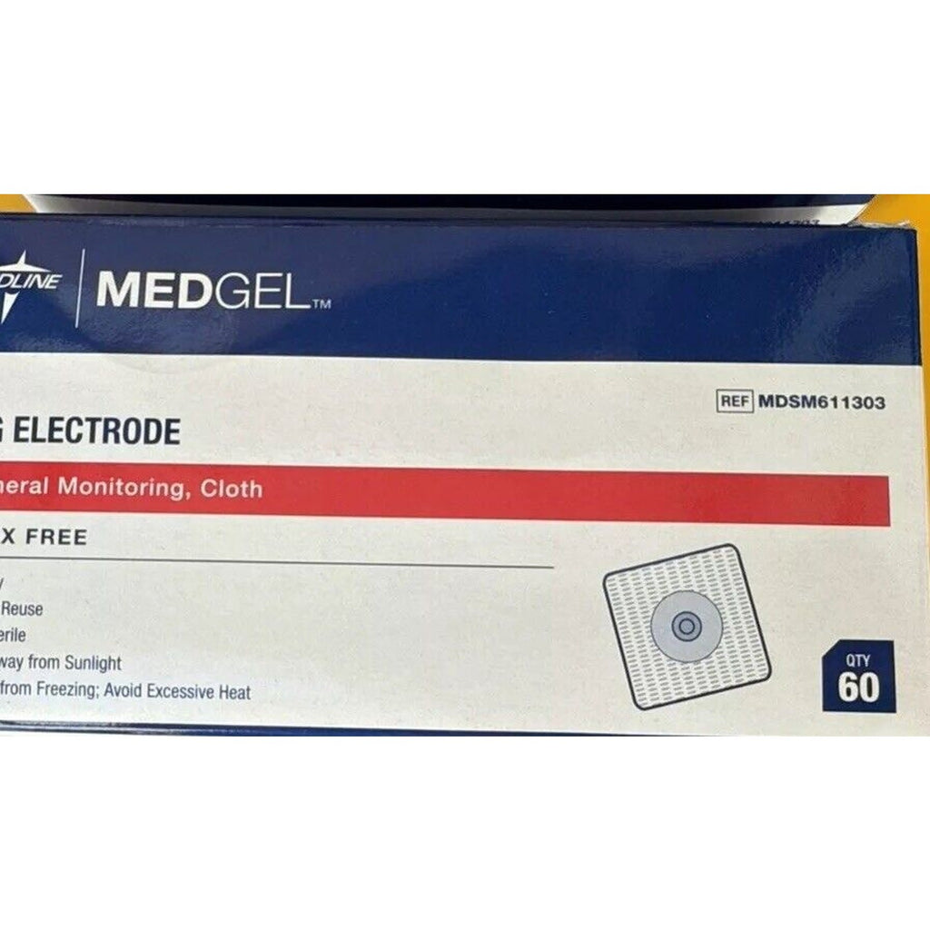 MEDLINE MEDGEL ECG ELECTRODE MDSM611303 Box of 60. Exp 12/23