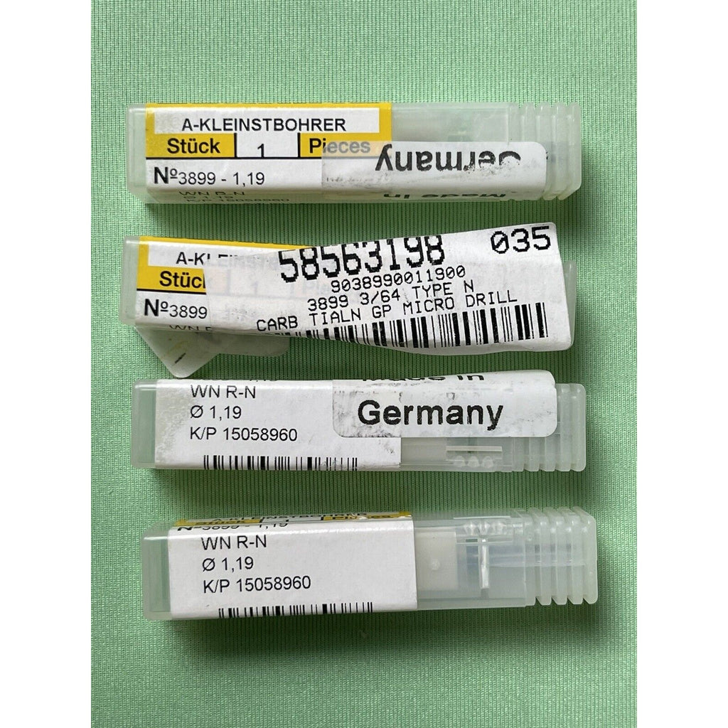 Guhring 3899-1510 A-Kleinstbohrer 1.51mm 2Pcs - New