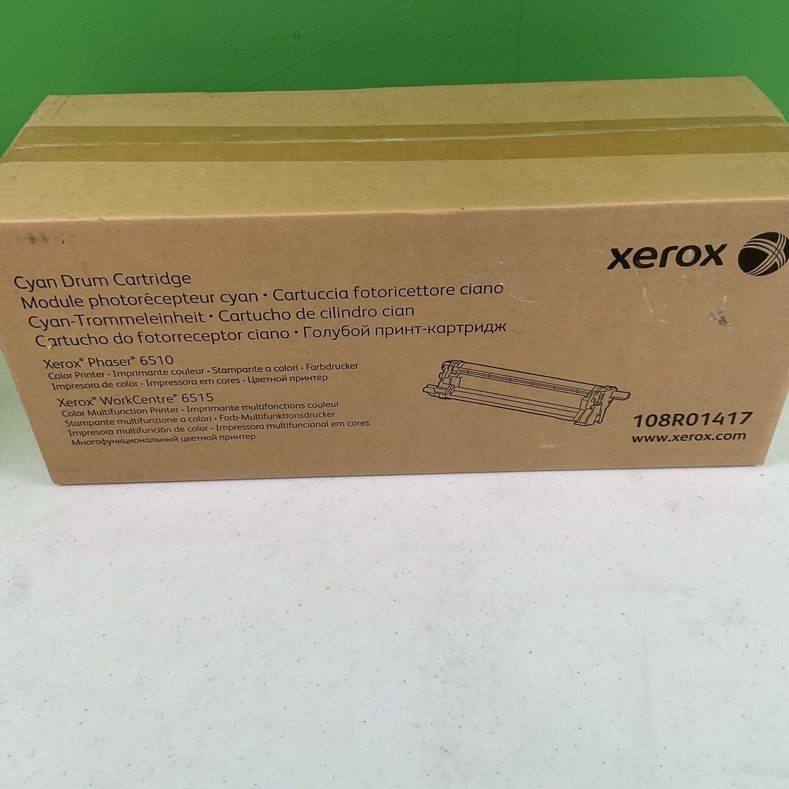 Xerox 108R01417 Phaser 6510 Workcentre 6515 Cyan Drum Cartridge 48000 Yield 1099