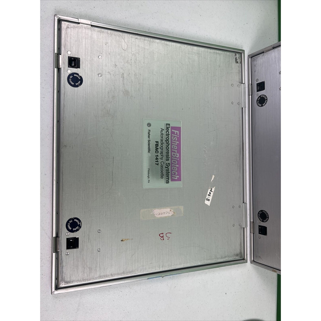 2 Units Fisher Scientific FBAC 1417 Autoradiography Cassette Electrophoresis