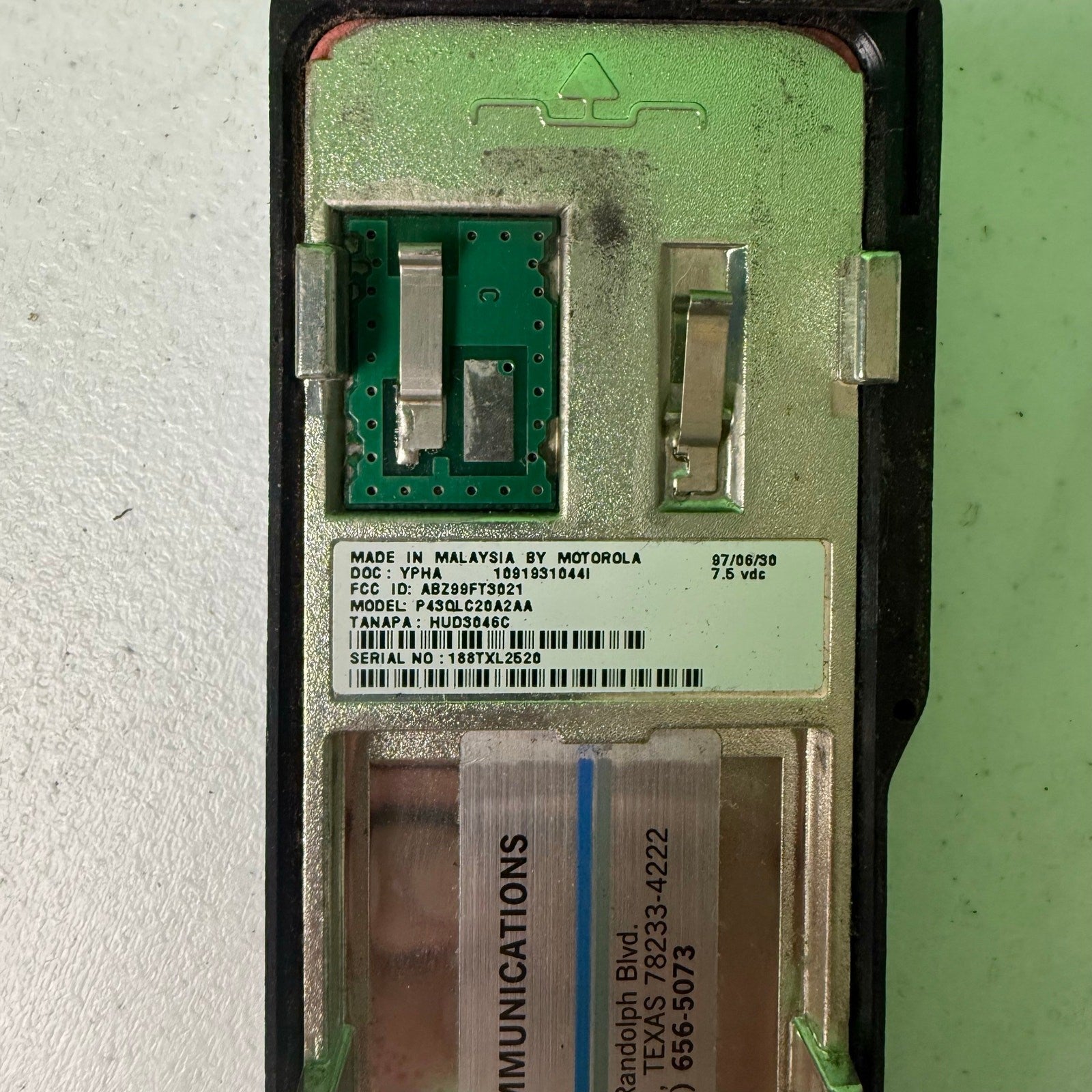 Motorola Radius P110 UHF With New Antena, P43QL C20A2AA
