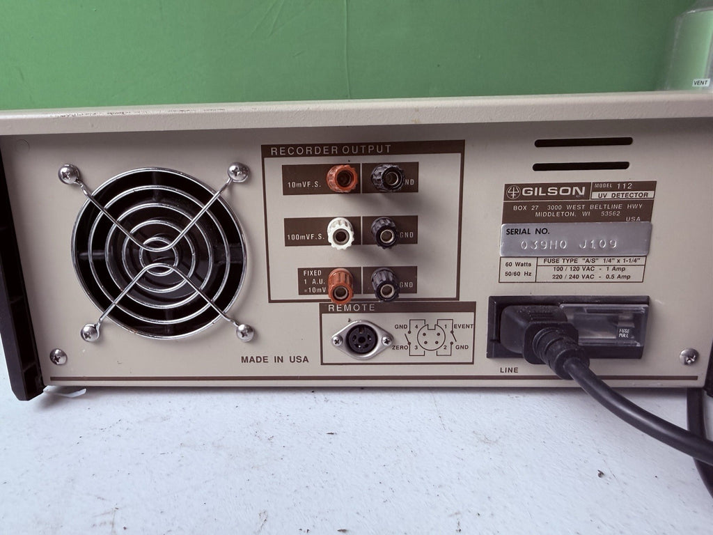 Gilson UV/VIS Detector Ultraviolet Wavelength Model 112 used Laboratory Lab