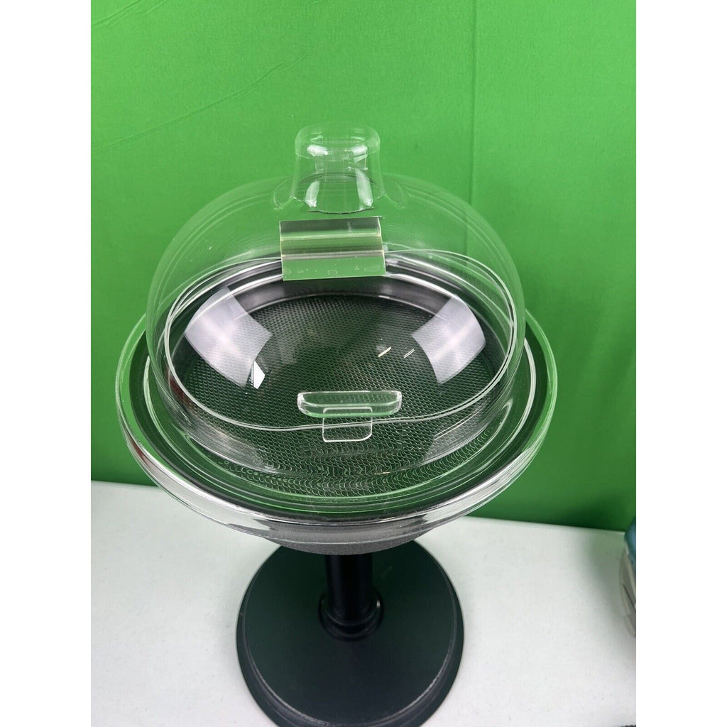 Cal-Mil Black Base with Dome Sample Display Stand - 9"Dia x 14"H