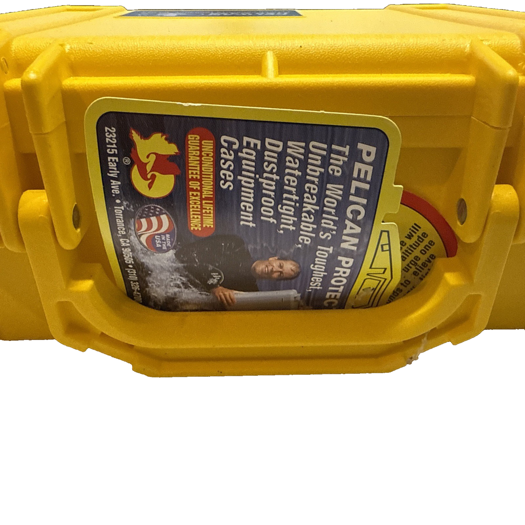 Yellow Pelican 1120 Case with Paper Work And Warranty Form. BRAND NEW.