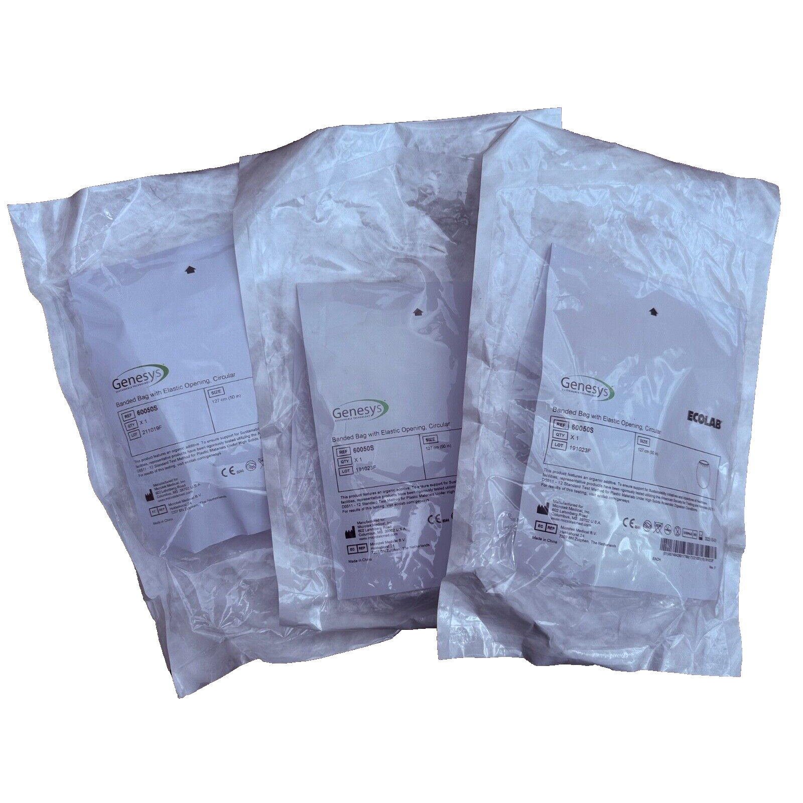 Ecolab Banded Bag With Elastic Opening Circular Ref 60050S