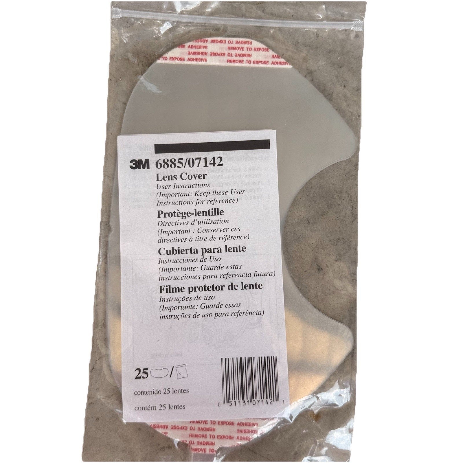 3M 6885/07142 LENS COVER PACK OF 25