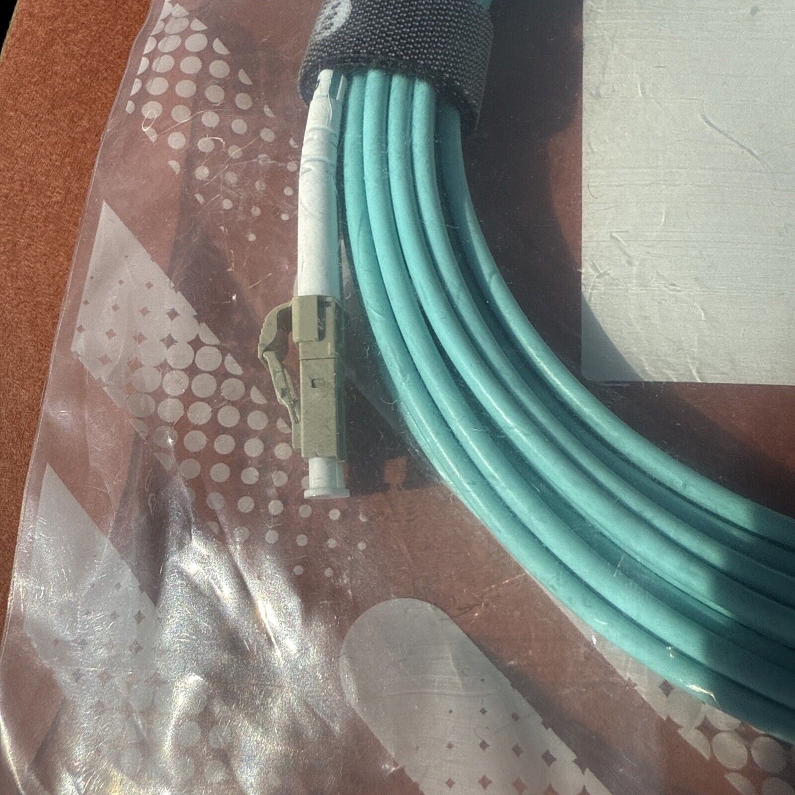 OM3 LC to LC Fiber Optic Patch Cable 5 Meters Multimode Duplex Aqua 50/125