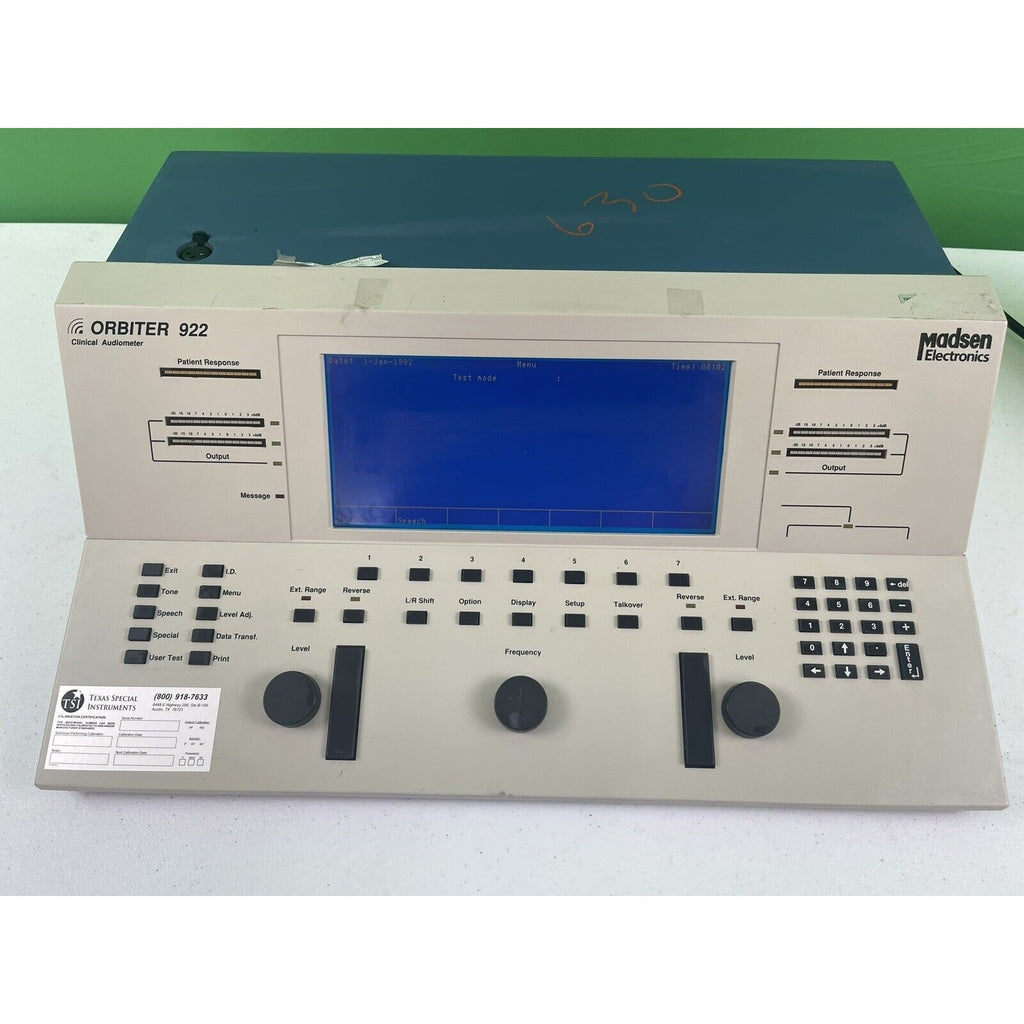Madsen Electronics Orbiter 922 Clinical Audiometer Hearing Test Station #1006