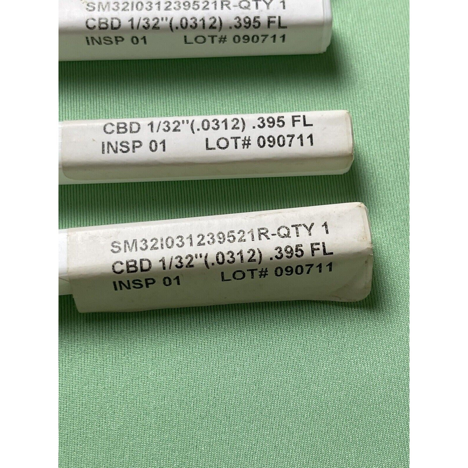 7 NEW! Kyocera Drill 1/32"(.0312) .395 FL