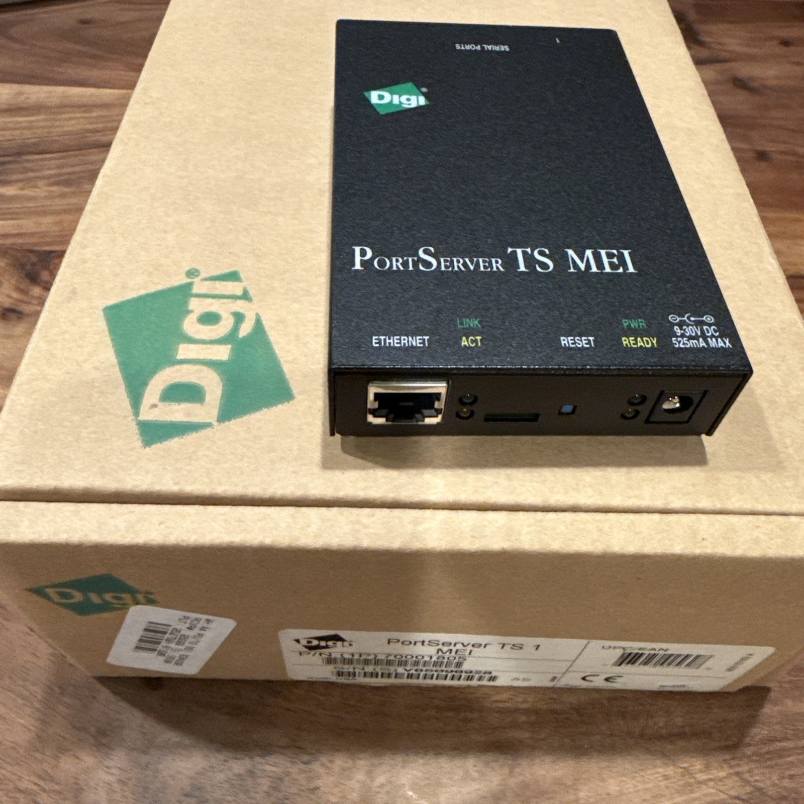 Digi PortServer  TS 1 MEI Serial Server, Cables Included | NEW IN BOX